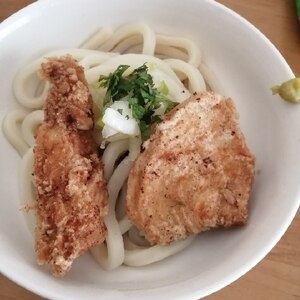 とり天ぶっかけうどん